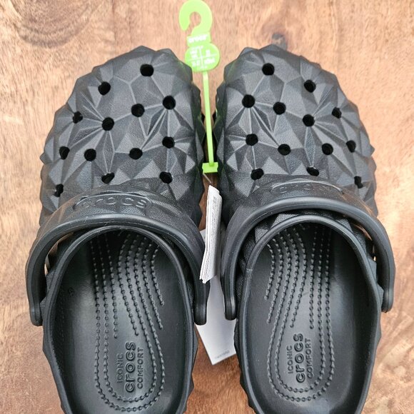 CROCS Shoes - Crocs Classic Clog Unisex Black Women 6 Men 4 Geometric Shoes 209563-001 New